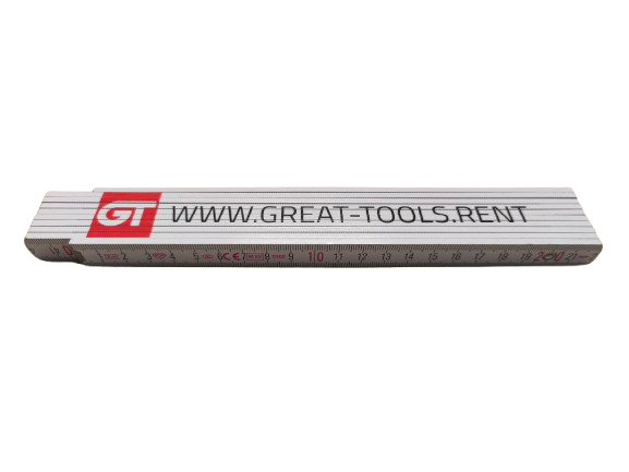 Gliedermasstab 3m mit Logo