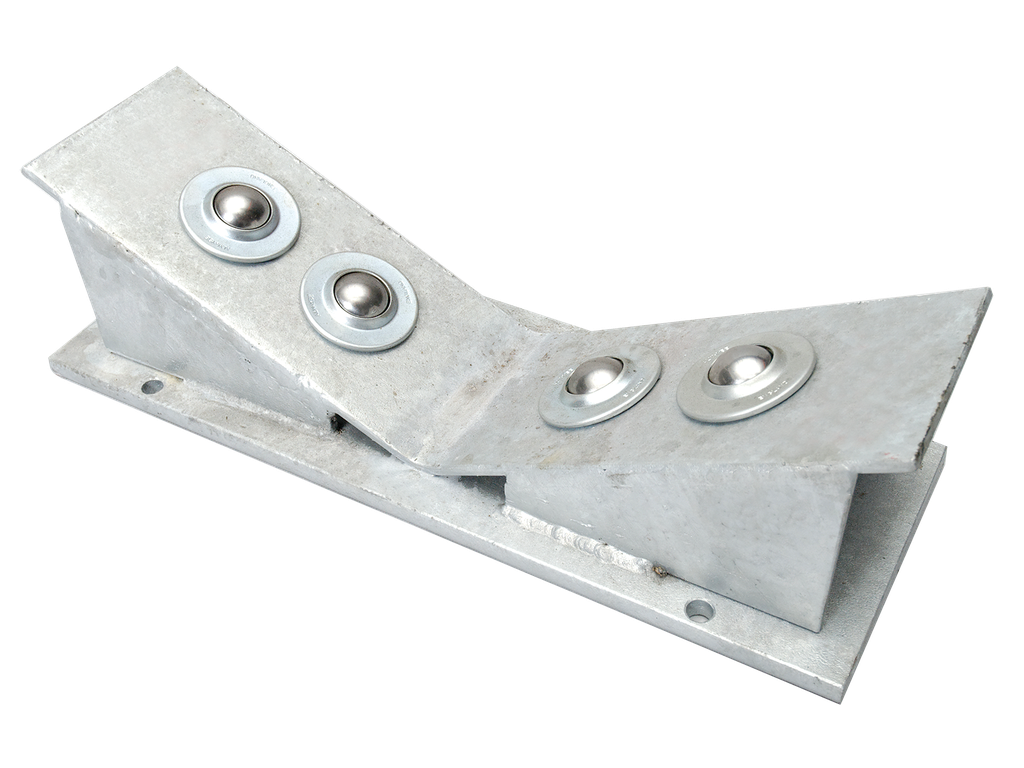 Montagebock mit 4 Kugeln, max. 500 kg, zum horizontal ziehen und/oder vertikal d