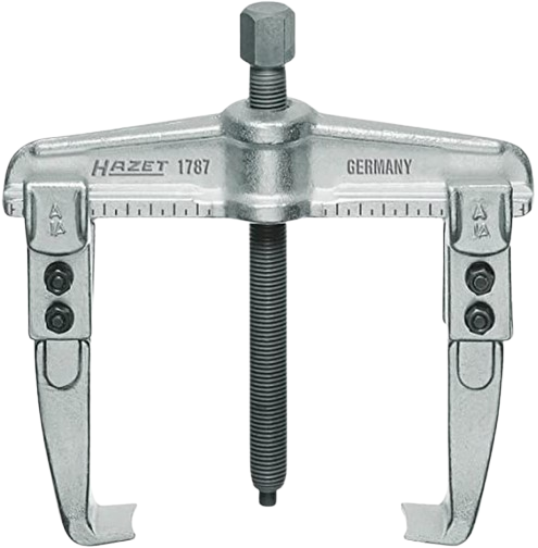 Abzieher, 2-armig, Spannweite 520 mm/-tiefe 208 mm, 10 t, Hazet, 1787-52