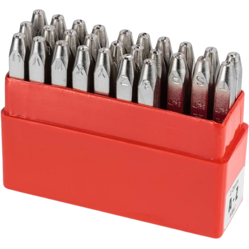 Schlagbuchstaben A-Z, Schriftgr.  8mm v.