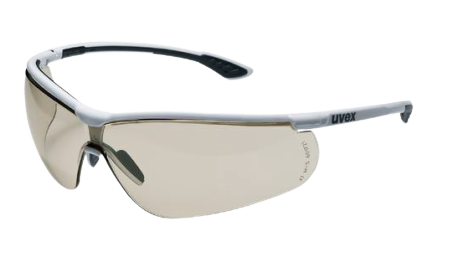 Pipelinebrille, weiß/schwarz, UVEX, sportstyle