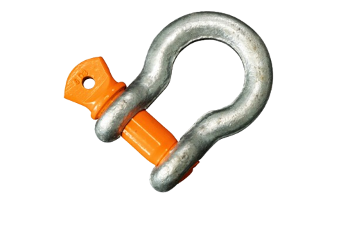 Schäkel 6,5 t, Omega Form HA2. geschweift mit Augbolzen
