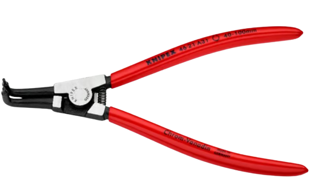 Seegerringzange außen, 40- 100 mm, gebogen