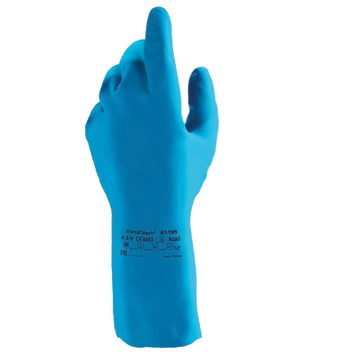 Handschuhe Gummi, Latex, Haushalt, blau, Gr.9
