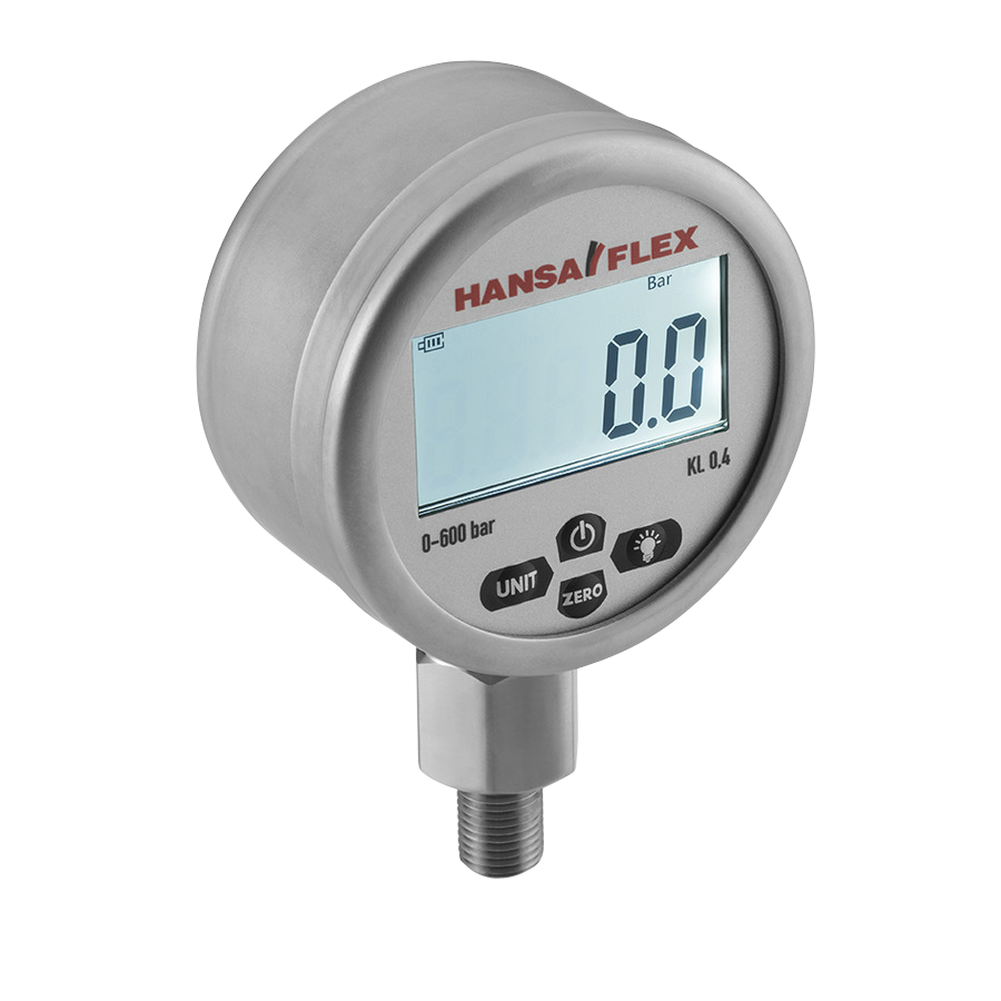 Digitalmanometer 0-1000 Bar, NPT 1/4", Gehäuse Ø=80mm