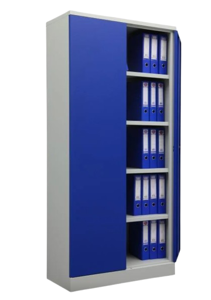 Stahl-Universalschrank 195 x 92 x 42 cm, mit 4 Fachböden