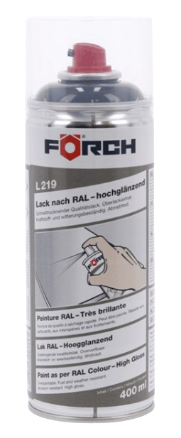 Lackspray, anthrazitgrau, Hochglanz, Förch, RAL 7016, 400 ml