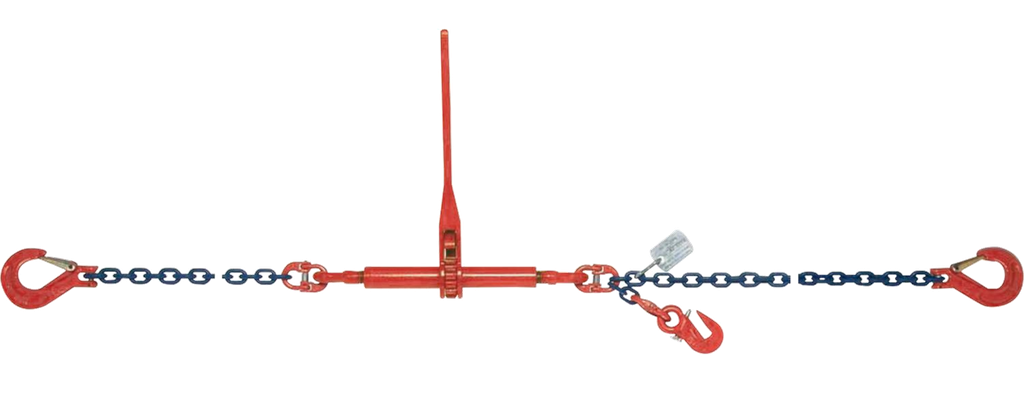 Zurrkettensystem mit Ratschenlastspanner, EN12195-3/10, LC 6300daN gerade