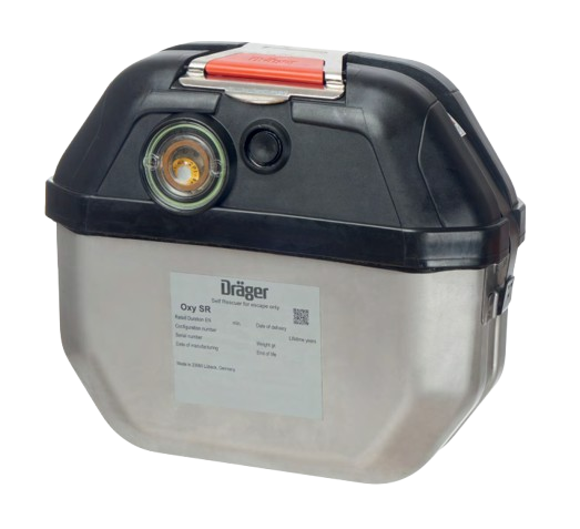 Sauerstoffselbstretter, Dräger, Oxy SR 60, für 60 Minuten