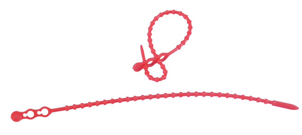 Kabelbinder 4,4 x 320 mm, wiederlösbar, rot