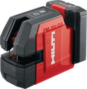 Lot- und Kreuzlinienlaser, HILTI, +/- 3 mm/10 m, PM 20-CG A12, mit Stativ