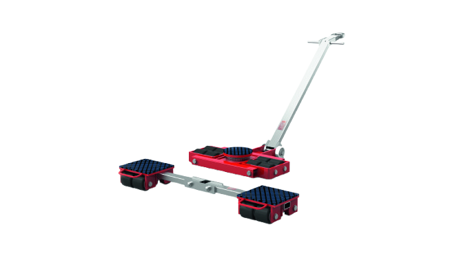 Transportfahrwerk, h= 110 mm, im Satz 12 t, GKS, 1x lenkbar/1x starr