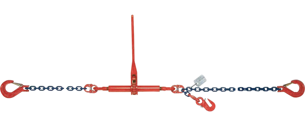 Ratschen-Lastspanner mit Zurrkettensystem, LC 6300daN, gerade