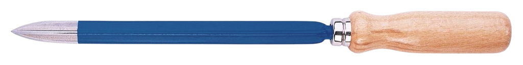 Dreikant-Hohlschaber, Klingenlänge 150 mm, mit Holzheft