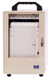 Bandschreiber, Druck und Temperatur, 0 bis 10 bar / -10 °C bis +40 °C