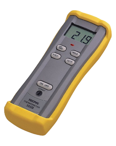 [361012/0008] Temperaturmessgerät, Digital, -50 °C bis +1300 °C, Neumann, 305B, unkalibriert