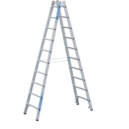 [371410/0056] Stehleiter, 2,9 m / 2 x 10 Sprossen, Industrie-Qualität