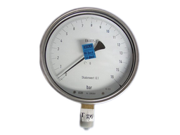 [361011/0026] Feinmess-Manometer, 0 bis 4 bar, G 1/2" Messing, Kl. 0,6