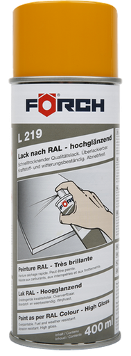 [111311/0005] Lackspray, maisgelb, Hochglanz, Förch, RAL 1006, 400 ml