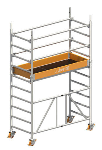 [371315/0011] Fahrgerüst, 0,68 x 1,8 m AH=2,86 m, Layher, ZIFA