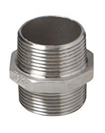 [111613/0083] Edelstahl Fitting  Doppelnippel Typ 280, 1 1/2" V2A