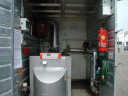 [341413/0006] Thermische Vorspannanlage, Heizöl, 63 kW, Viessmann, als Einbau in Anhänger