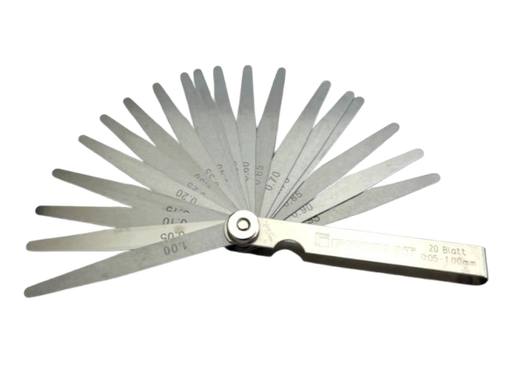 [382090/0002] Fühlerlehren-Satz  0,05 - 1 mm, l=100 mm