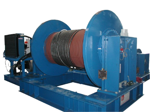 [311314/0001] Personenwinde, 400 V, 22/55 t, Albatros, ohne Seil (Ø 48 mm)