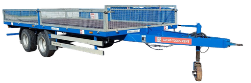 [508011/0053] 2-Achs-Tiefladeanhänger, LKW, Nutzlast: 5300 kg, 6,1 x 2,45 m