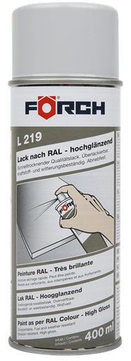 [111311/0004] Lackspray, Lichtgrau, Hochglanz, Förch, RAL 7035, 400 ml