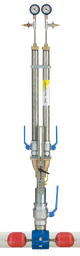 [351714/0048] Zweifachblasensetzgerät komplett, DN 80 - 300, mit Stoffblasen, Hütz