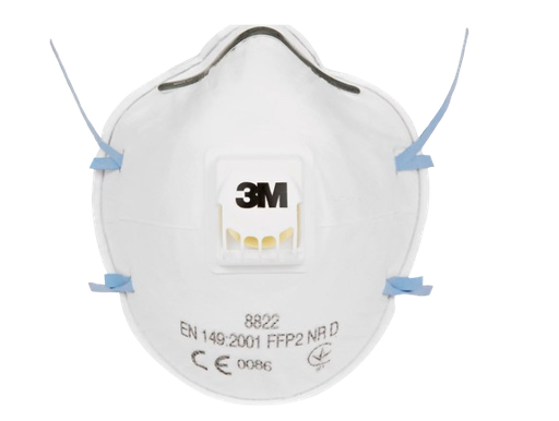[101110/0003] Einweg-Atemschutzmaske, 3M, 8822 FFP2, mit Ventil