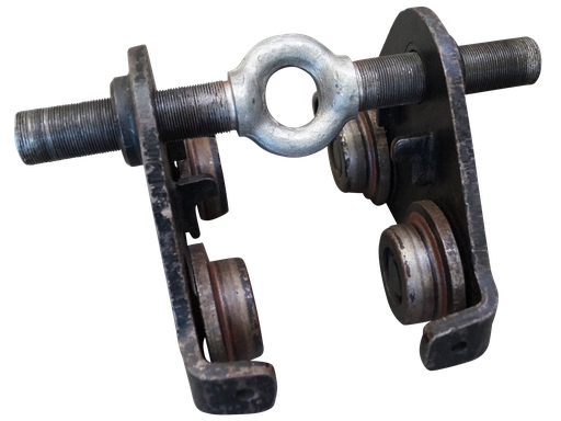 [319022/0041] Unterflanschkatze, 2 t, 66-220 mm, mit verstellbarer Ösentraverse