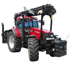 [501012/0001] Traktor mit Ladekran Palfinger, funkgesteuert, Case, MX 170