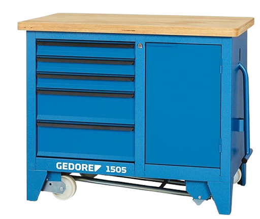 [371810/0017] Rollwerkbank mit Schraubstock, 1100 mm, Gedore, 1505 S