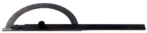[382010/0003] Winkel-/Gradmesser, Gradbogen: 150 mm, Schenkellänge: 200 mm