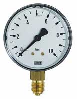 [361011/0011] Manometer, 0 bis 16 bar, G 1/2" Messing, Kl. 1,0