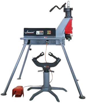 [352010/0011] Rollnutmaschine, Ø 2" bis 12", 230 V, Victaulic, RG3210, inkl. Rohrständer