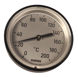 [361012/0006] Thermometer, 0 °C bis +200 °C, mit Haltemagnet