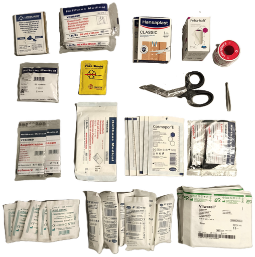 [101113/0002] Verbandkasten für Container mit Inhalt