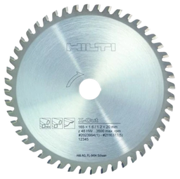 [351513/0046] Kreissägeblatt Hilti SCB M XCut 165mm, Stahl
