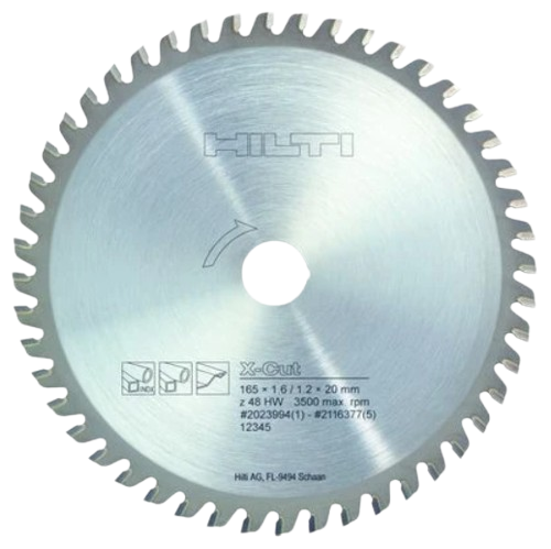 [351513/0046] Kreissägeblatt Hilti SCB M XCut 165mm, Stahl