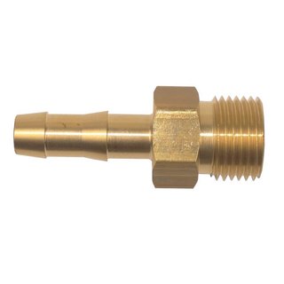 [371615/0050] Gewindetülle 10mm AG 3/8" Konisch Messin