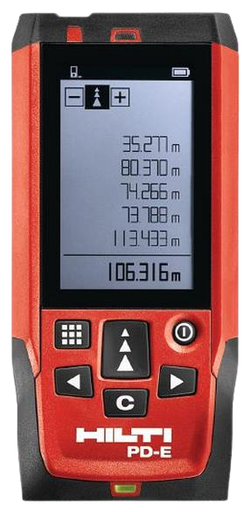 [361013/0021] Laser-Distanzmessgerät, 0 - 200 m, HILTI, PD-E