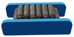 [371910/0028] Panzerrolle/Wälzwagen, 210 x 100 mm, h= 63 mm, 10 t, Baureihe C