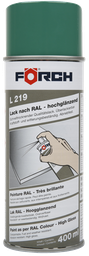 [111311/0010] Lackspray, laubgrün, Hochglanz, Förch, RAL 6002, 400 ml