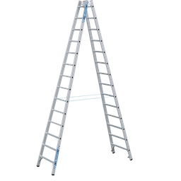 [371410/0058] Stehleiter, 4,02 m / 2 x 14 Sprossen, Industrie-Qualität