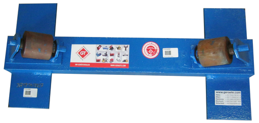 [371914/0027] Rollenbock, für Ø 700 mm, max. 1000 kg, mit fixen Kunststoffrollen