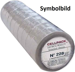 [111013/0003] Isolierband 19 mm grau selbstklebend Cellpack PVC, -10 bis + 90 °C