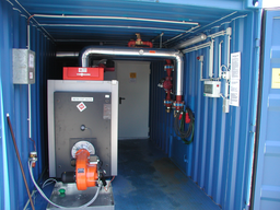 [341413/0011] Thermische Vorspannanlage, Heizöl, 345 kW, Viessmann, als Einbau in Container